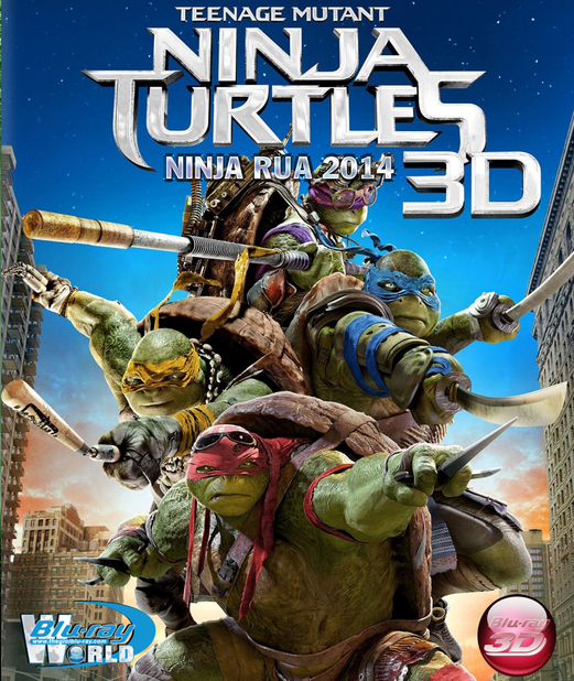 D233. Teenage Mutant Ninja Turtles 2014 - NINJA RÙA 2014 3D25G (TRUE-HD 7.1 DOLBY ATMOS)